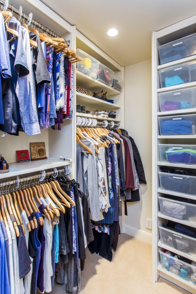 photo of tidy closet