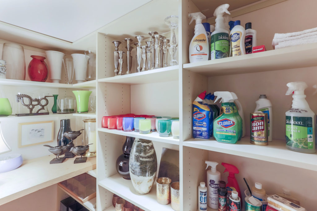 cleaning and decorating closet - after