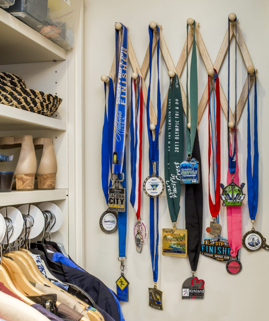 display of athletic event medals